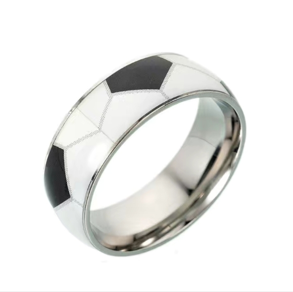 Stainless steel soccer football baseball basketball ring choose 1 - Picture 2 of 2